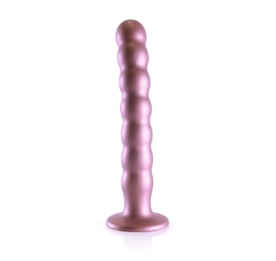 Beaded G-Spot Dildo - 8'' / 20,5 cm - Rose Gold